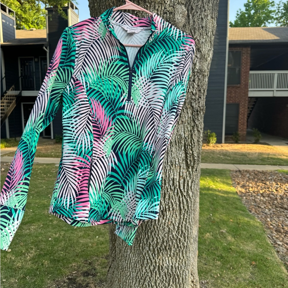 Tommy Bahama Tropical Print Women's golf S/L - Picture 5 of 8
